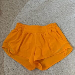 lululemon athletica Bright Orange Athletic Shorts